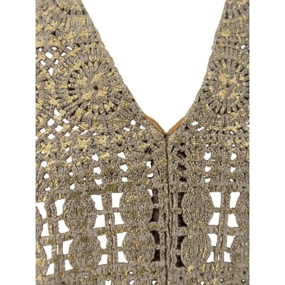 Anthropologie TINY Brand Crochet Top Sleeveless Boho Top Sz M - Picture 4 of 10